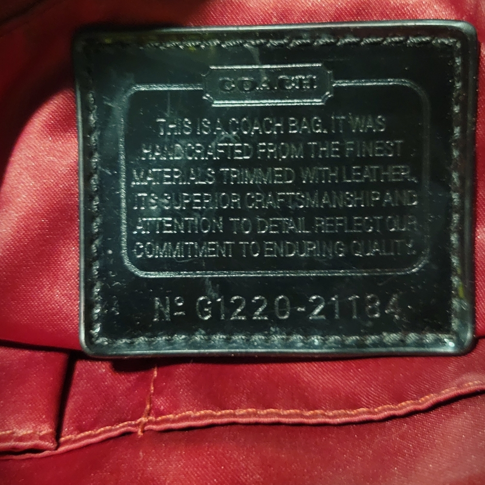 Coach Red Leather Bag